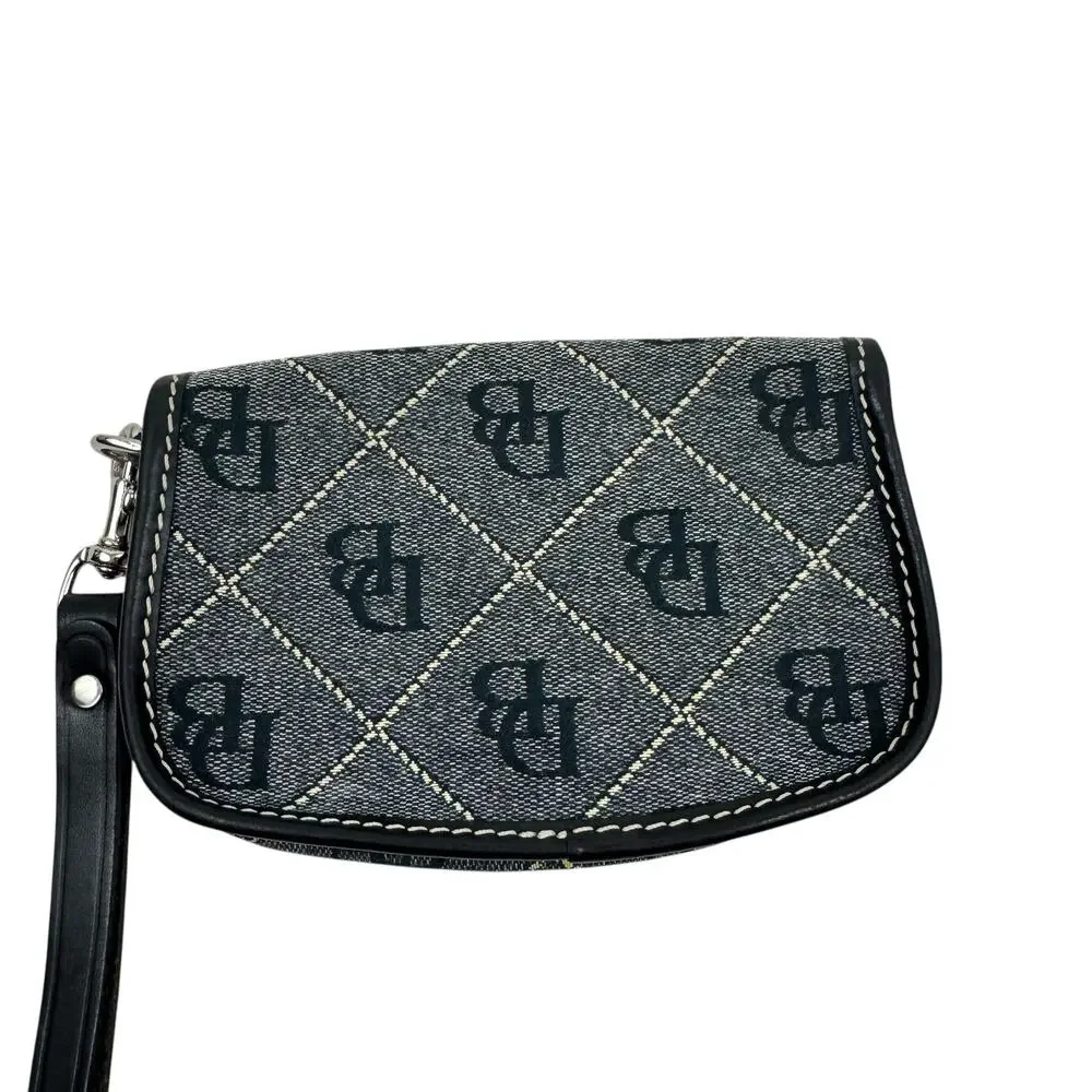 Dooney & Bourke Signature Wristlet Navy